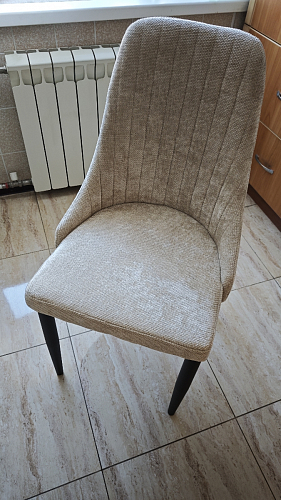 Стул на металлокаркасе Kora beige / black фото покупателя 407