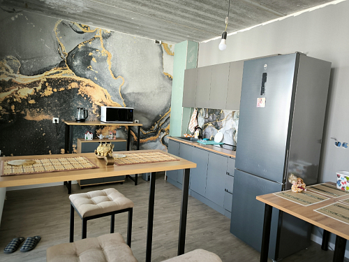 Барная стойка Дилан Лофт 120х40х98 дуб делано темный фото покупателя 81