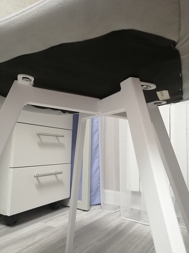 Стул на металлокаркасе Чилли синий / белый фото покупателя 1111