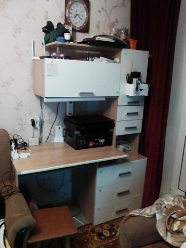 Стол компьютерный Джаз-17 белый правый фото покупателя 19