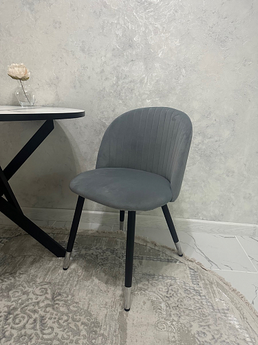 Стул на металлокаркасе Gabi gray / black фото покупателя 799