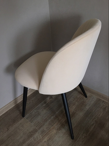 Стул на металлокаркасе Gabi 1 light blue / black / gold фото покупателя 980