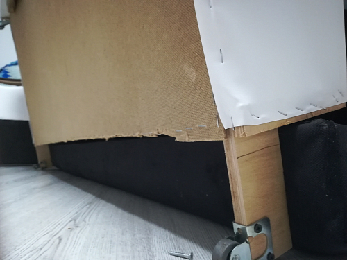 Диван Меркурий 140 коричневый микровельвет / бежевая экокожа фото покупателя 9