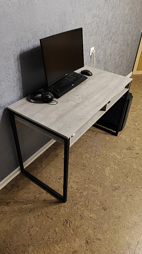 Письменный стол Леон Лофт дуб делано светлый / белый матовый фото покупателя 92