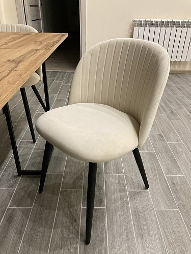 Стул на металлокаркасе Gabi 1 light purple / black фото покупателя 895