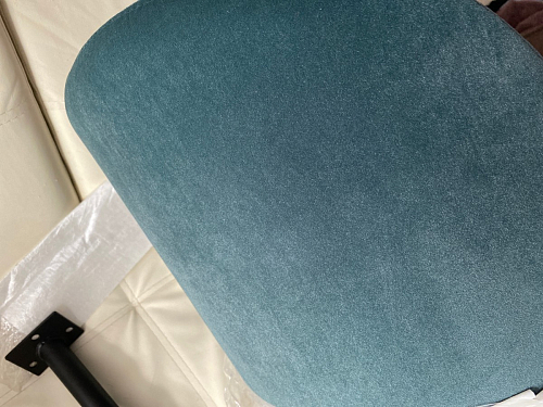 Стул на металлокаркасе Gabi 1 line light blue / black фото покупателя 300