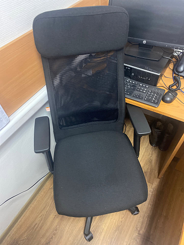 Компьютерное кресло Profit ткань зеленая / черная фото покупателя 9