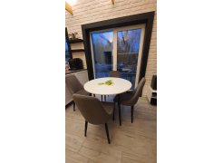 Стул на металлокаркасе Kora green / black фото покупателя 257