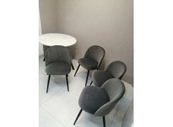 Стул на металлокаркасе Gabi 1 gray / black фото покупателя 382