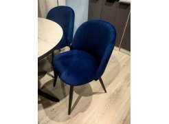 Стул на металлокаркасе Gabi 1 бежевый / черный с серебряными наконечниками фото покупателя 631