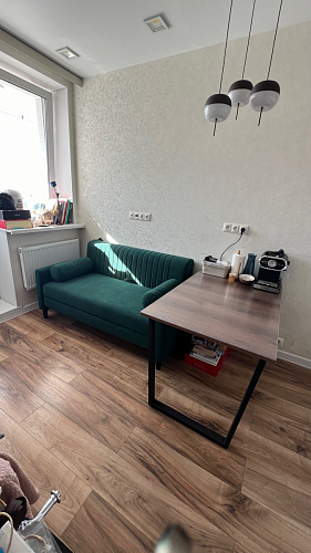 Стол раскладной Лота Лофт 120 25 мм юта / черный матовый фото покупателя 757