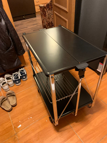 Столик сервировочный SC-5119 складной черный фото покупателя 39