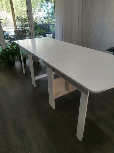 Стол обеденный раздвижной СтК7 дуб молочный фото покупателя 185