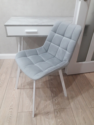 Стул на металлокаркасе Челси К бирюзовый / черный фото покупателя 64