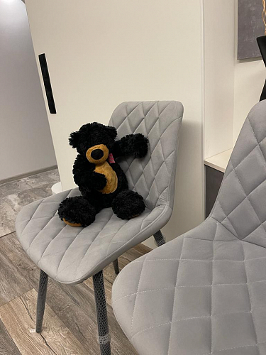 Комплект из "МР Стул Баодин К б/к латте (velutto 08) / черный каркас , 4 шт" фото покупателя 2