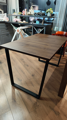 Деревянный стол Лота Лофт 120x75 дуб крафт табачный / черный матовый фото покупателя 15