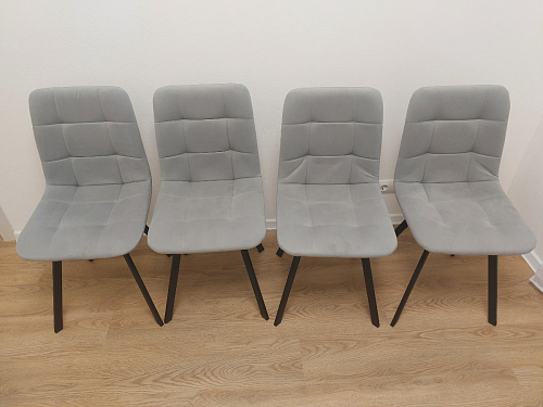 Обеденная группа Эделин темно-серый / дуб вотан / черный матовый фото покупателя 20