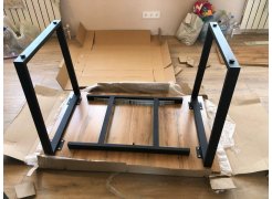 Деревянный стол Лота Лофт 120(160)х75 черный матовый / бетон светлый фото покупателя 423