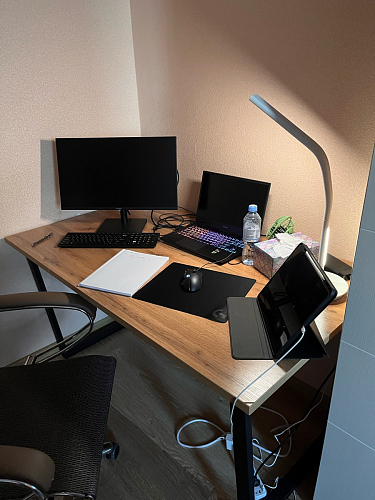 Деревянный стол Лота Лофт 140х80 дуб крафт табачный / черный матовый фото покупателя 44