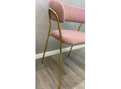 Стул на металлокаркасе Kamelia зеленый / золото фото покупателя 58