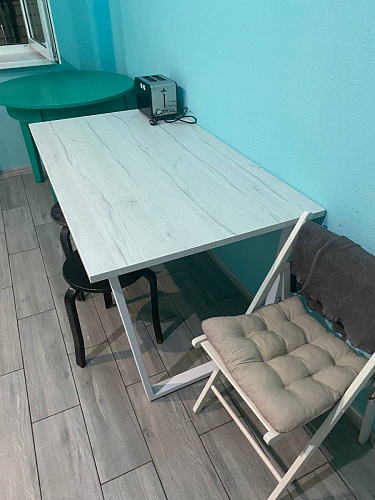 Деревянный стол Лота Лофт 120х75 белый матовый / дуб крафт золотой фото покупателя 146