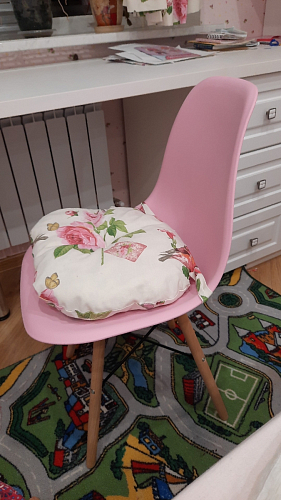 Пластиковый стул Eames PC-015 серо-голубой / дерево фото покупателя 181