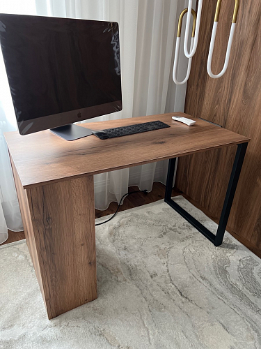 Письменный стол Битти Лофт 116х60х75 креатель / черный матовый фото покупателя 23