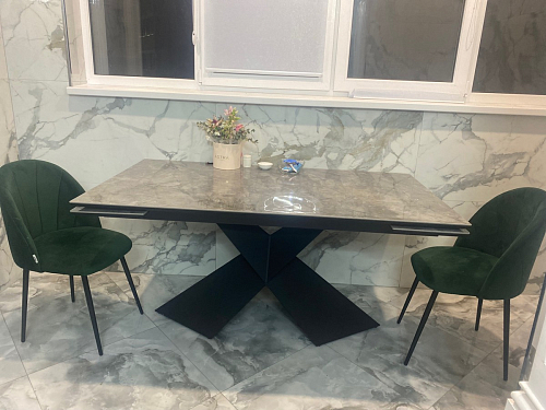 Керамический стол Хасселвуд 160(220)х90х77 baolai / черный фото покупателя 1