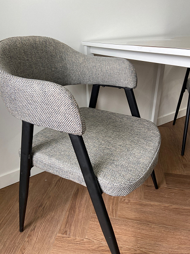 Стул на металлокаркасе Twin brown / black фото покупателя 5