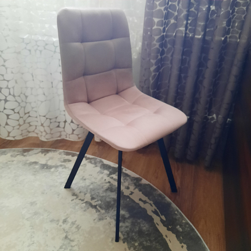 Стул на металлокаркасе Чилли бежевый / белый каркас фото покупателя 1380