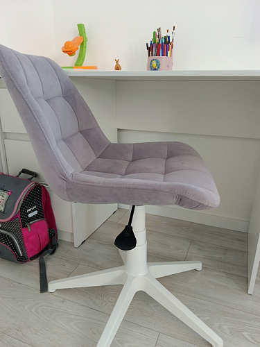 Кресло Келми 1  / AV 245 белый каркас синий микровелюр (neo 25) фото покупателя 25