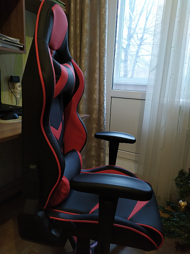 Компьютерное кресло Racer черный / красный / бежевый фото покупателя 89