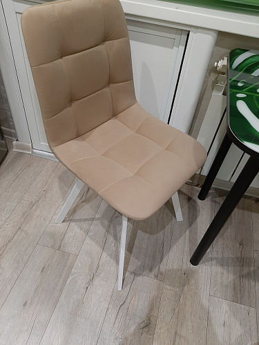 Стул на металлокаркасе Чилли черный / зеленый фото покупателя 781