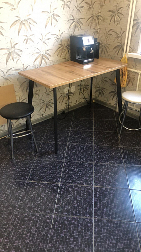 Стол Тринити Лофт 120 25 мм черный матовый / юта фото покупателя 178