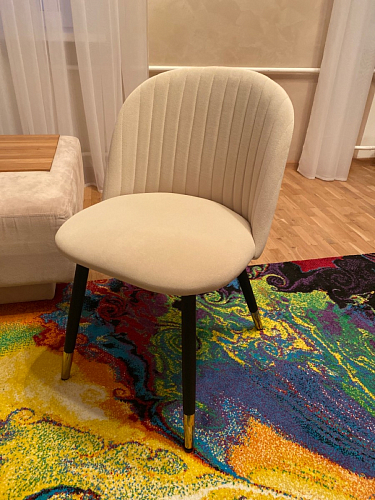 Стул на металлокаркасе Gabi 1 темно-серый / черный фото покупателя 105