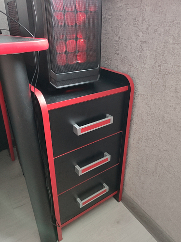 Тумба Ханна черная / красная  - Уцененный экземпляр фото покупателя 69