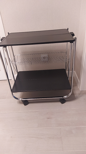 Столик сервировочный SC-5119 складной черный фото покупателя 21