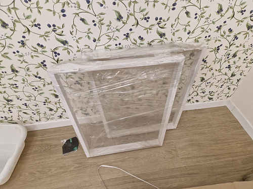 Деревянный стол Лота Лофт 140х80 черный матовый / бетон светлый фото покупателя 571