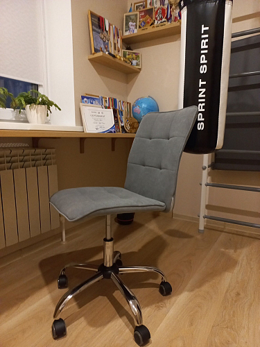 Компьютерное кресло One/Ван флок серый 29 фото покупателя 93