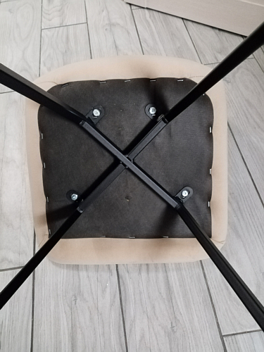 Стул на металлокаркасе Чилли К черный / зеленый фото покупателя 280