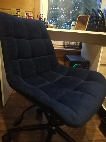 Компьютерное кресло Честер кирпичный / черный фото покупателя 46