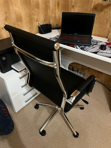 Компьютерное кресло Reus белая сетка / хром фото покупателя 87