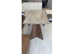 Керамический стол Ливи 140(200)х80х78 белый мрамор / черный фото покупателя 21