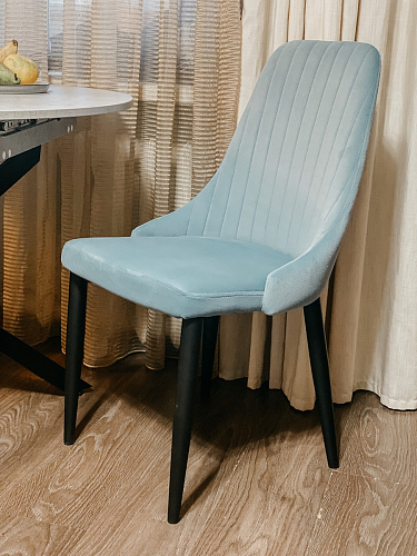 Стул на металлокаркасе Kora light purple / black фото покупателя 64