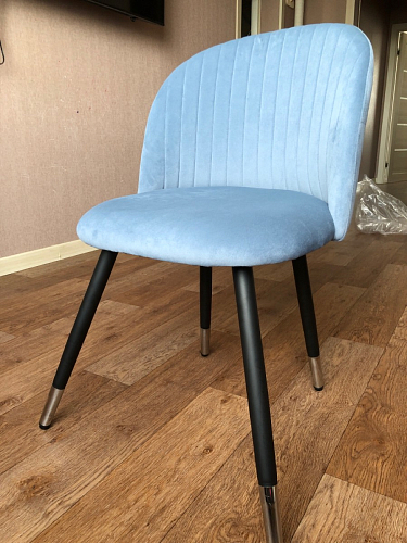 Стул на металлокаркасе Gabi 1 light purple / black фото покупателя 193