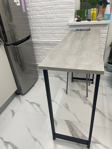 Барная стойка Дилан Лофт 120х60х110 бетон фото покупателя 50