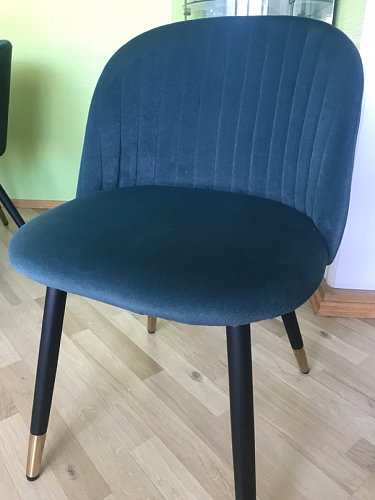 Стул на металлокаркасе Gabi 1 light purple / black / gold фото покупателя 117