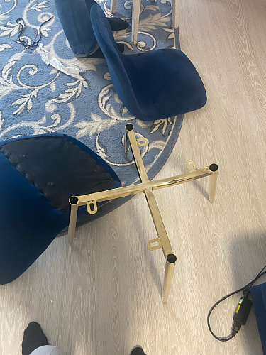 Стул на металлокаркасе Dabl 01 champagne / gold фото покупателя 203