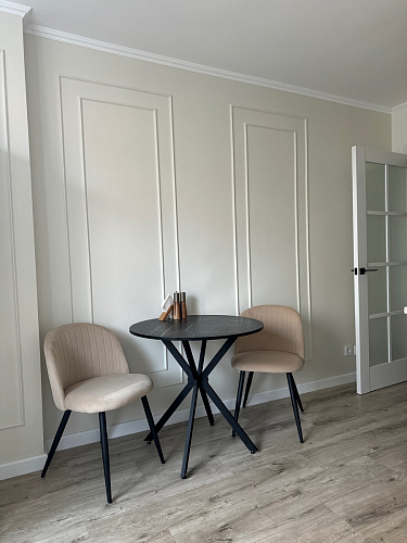 Стул на металлокаркасе Gabi latte / gold / black фото покупателя 362