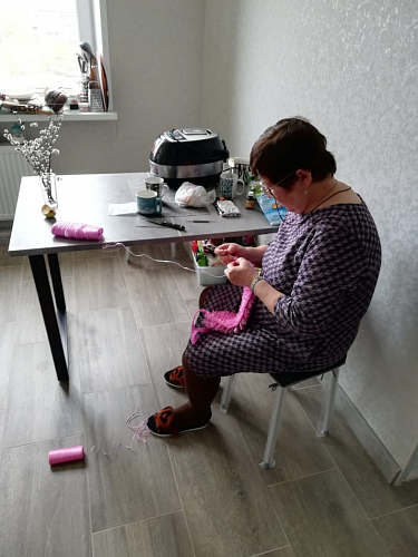 Стол Лота Лофт 120 32 мм бетон / черный матовый фото покупателя 38